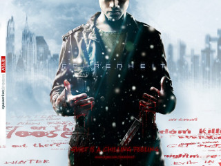 Man leather jacket knife cell - poster free wallpaper