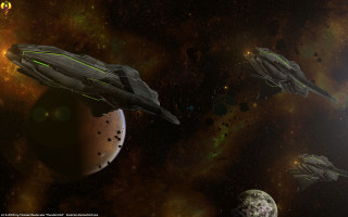 Ships space planet stars foreground - a group of ships free wallpaper