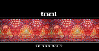 Red yellow pattern black border - biomechanical free wallpaper