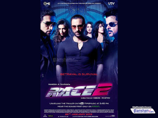 Race 2 man sunglasses woman - a movie poster free wallpaper