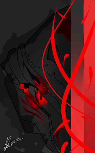 Red black abstract painting shoes - autodestructive art free wallpaper