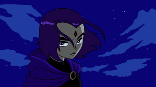 Cartoon character cape purple hair - a purple hair free wallpaper
