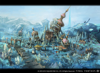 Fantasy city giant octopus landscape - fantasy concept art free wallpaper