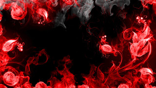 Red black smoke flowers background - background free wallpaper for desktop