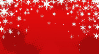 Red background white snowflakes stars - a red background free wallpaper for desktop