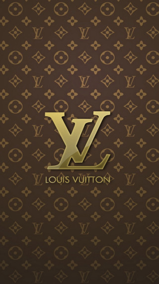 Louis vuitton wallpaper gold logo - international typographic style free wallpaper