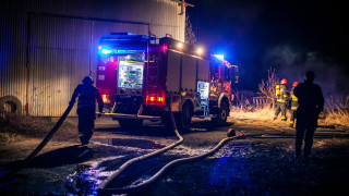 Fire trucks night building firefighters - a tilt shift photo free wallpaper