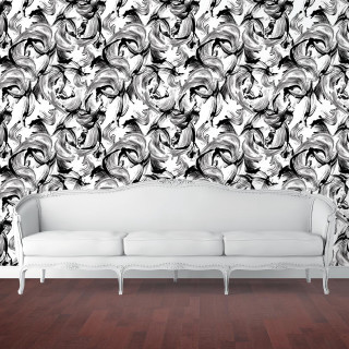 White couch black white pattern - high free wallpaper