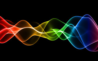 Colorful wave light black background 7 - a colorful wave of light free wallpaper