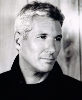 Man black shirt wooden wall - a portrait free wallpaper