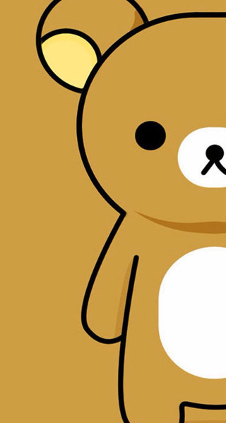 Teddy bear brown white face - a black nose free wallpaper