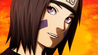 Aya goda anime fire sky - orange free wallpaper