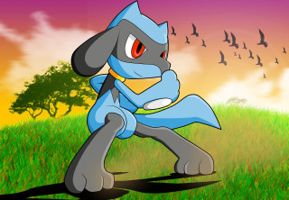 Cartoon character field birds tree - action pose free wallpaper