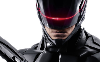 Man black suit red light 2 - a black glove free wallpaper