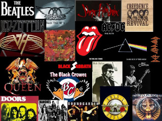 Beatles black crowes collage logos - cafer bater free wallpaper