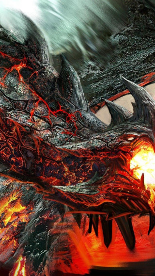 Dragon fire water artistic photo - dragon art free wallpaper