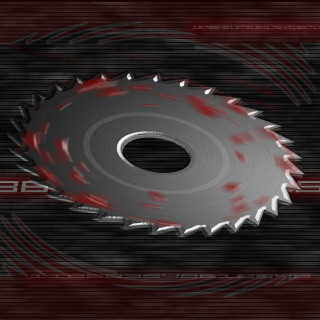 Circular object red black background - video art free wallpaper