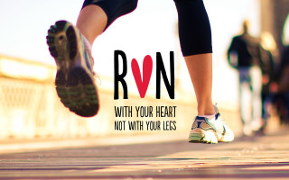 Run with heart inspirational motion - a road free wallpaper