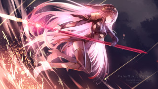 Girl long hair sword pink - eden box free wallpaper