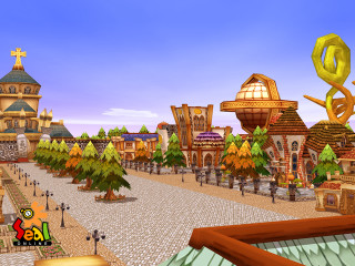 Town buildings trees street computer - building and trees free wallpaper