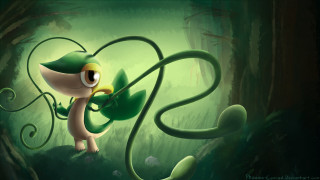 Cartoon character plant forest snake - brom free wallpaper