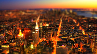City night orange glow buildings - orange glow free wallpaper