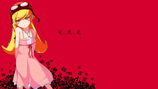 Girl pink dress red background - hint of yayoi kasuma free wallpaper