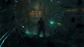 Man giant green light demonic - demonic free wallpaper