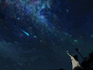 Person holding baseball bat night - star in the sky free wallpaper