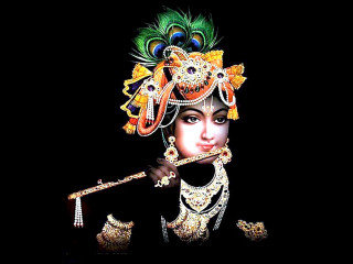 Woman peacock headdress stick black - an oil free wallpaper