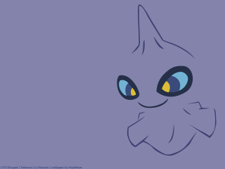Cat blue eyes yellow nose - a drawing of a cat free wallpaper