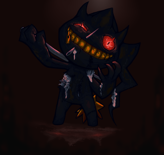 Cartoon character bloody face knife 2 - his face free wallpaper