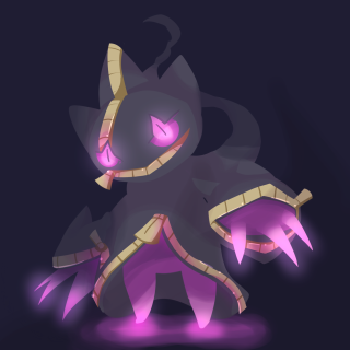 Cartoon cat glowing eyes purple - a purple background free wallpaper