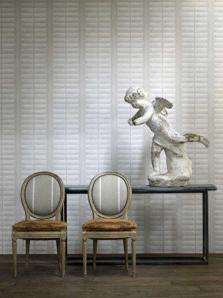 Two chairs table statue vase - a statue free wallpaper