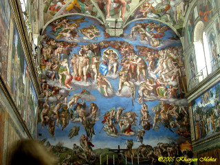 Large painting building people walls - the side of a building free wallpaper