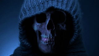 Skull hooded jacket dark hood - a hood free wallpaper