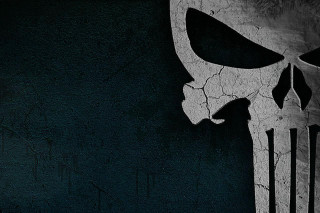 Black white skull wall background - purism free wallpaper