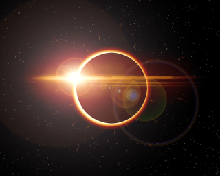 Solar eclipse bright ring light - a solar eclipse free wallpaper