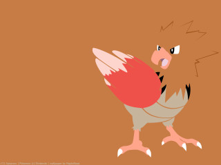 Cartoon bird red beak white - a black tail free wallpaper