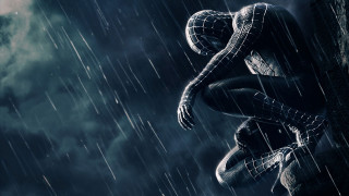 Spiderman sitting ledge rain matte - a spider man free wallpaper
