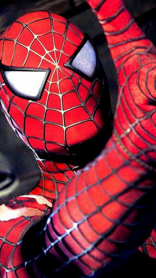 Spider man face hands close - a face free wallpaper
