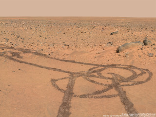 Person head sand desert rocks - the sand free wallpaper