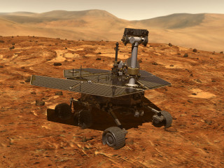 Satellite rocky surface mountains desert - pathfinder free wallpaper