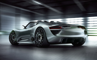 White sports car garage windows - a black roof free wallpaper