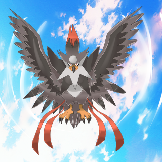Bird star flying wings spread - its back free wallpaper