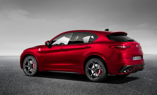 Red alfa coupe cloudy sky - a road under a cloudy sky free wallpaper for desktop