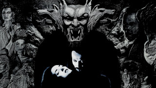 Man woman monsters black white - drew struzan free wallpaper
