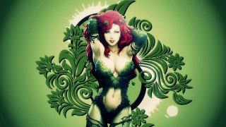 Redhair greenpaint greenumbrella gothic artgerm 2 - a green umbrella free wallpaper