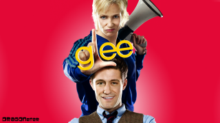 Man megaphone glee poster blonde - a poster free wallpaper for desktop