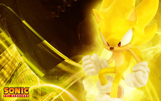 Yellow sonic hedgehog background glow - sonic free wallpaper